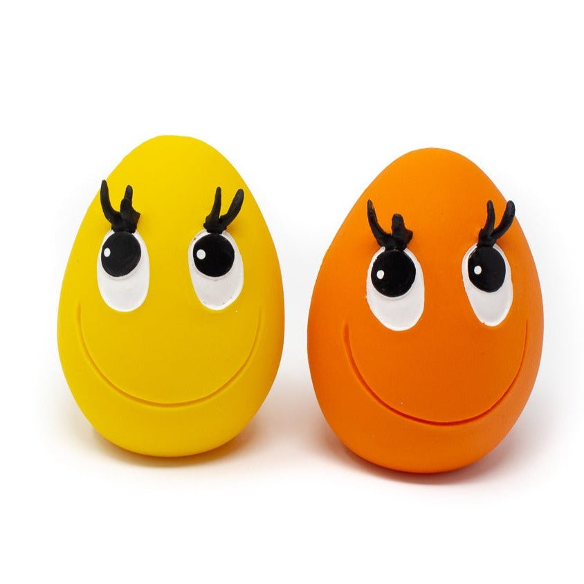 Dispatch on the 6th February! OVO XL Yellow & Orange 2 Set - Natural rubber Pet Toys