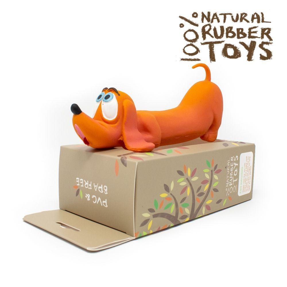Natural Rubber Sausage Dog - Natural rubber Pet Toys