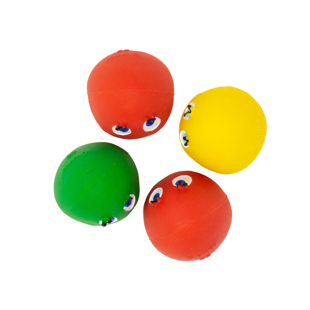 OVO the Egg Large 4 Set (mixed colours) - Natural rubber Pet Toys