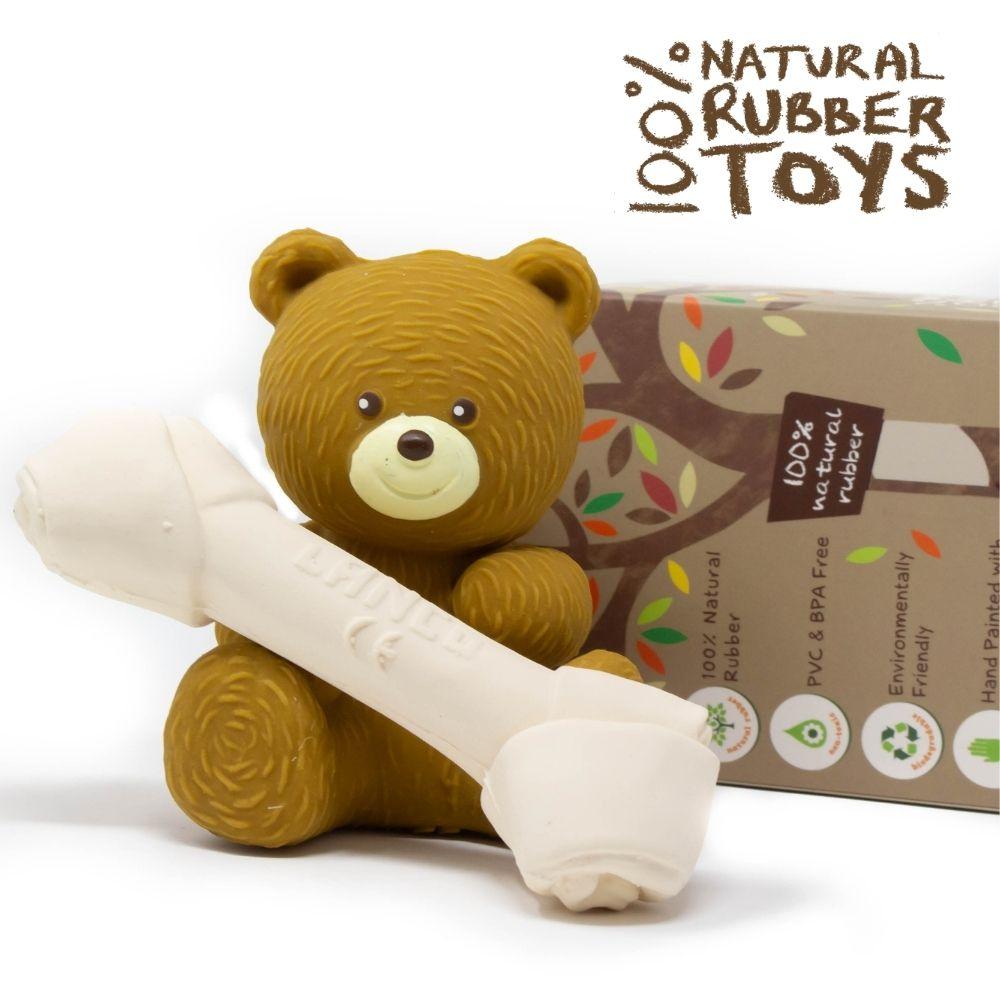 Bobby Bone Pet gift Set - Natural rubber Pet Toys