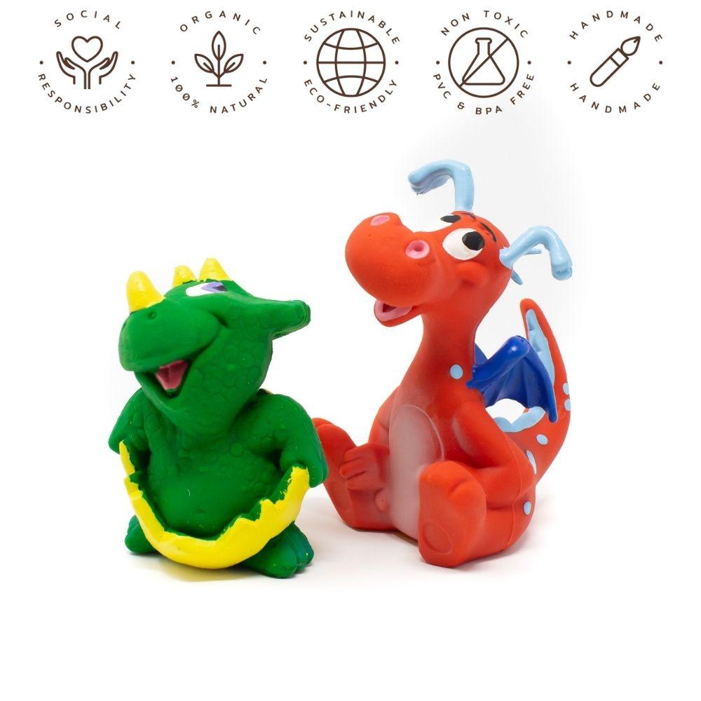 Dino Set Dog Toy - Natural rubber Pet Toys
