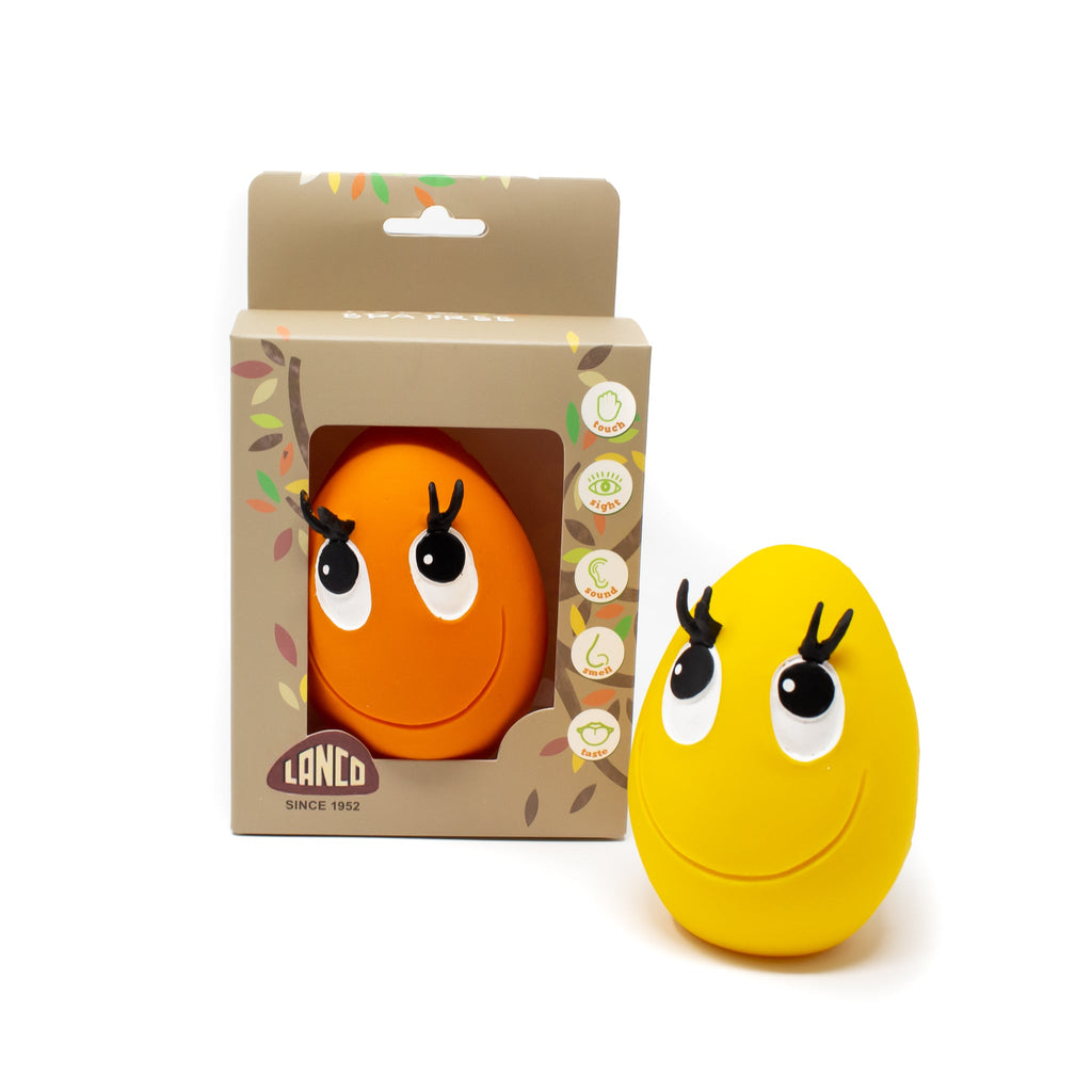 Dispatch on the 6th February! OVO XL Yellow & Orange 2 Set - Natural rubber Pet Toys
