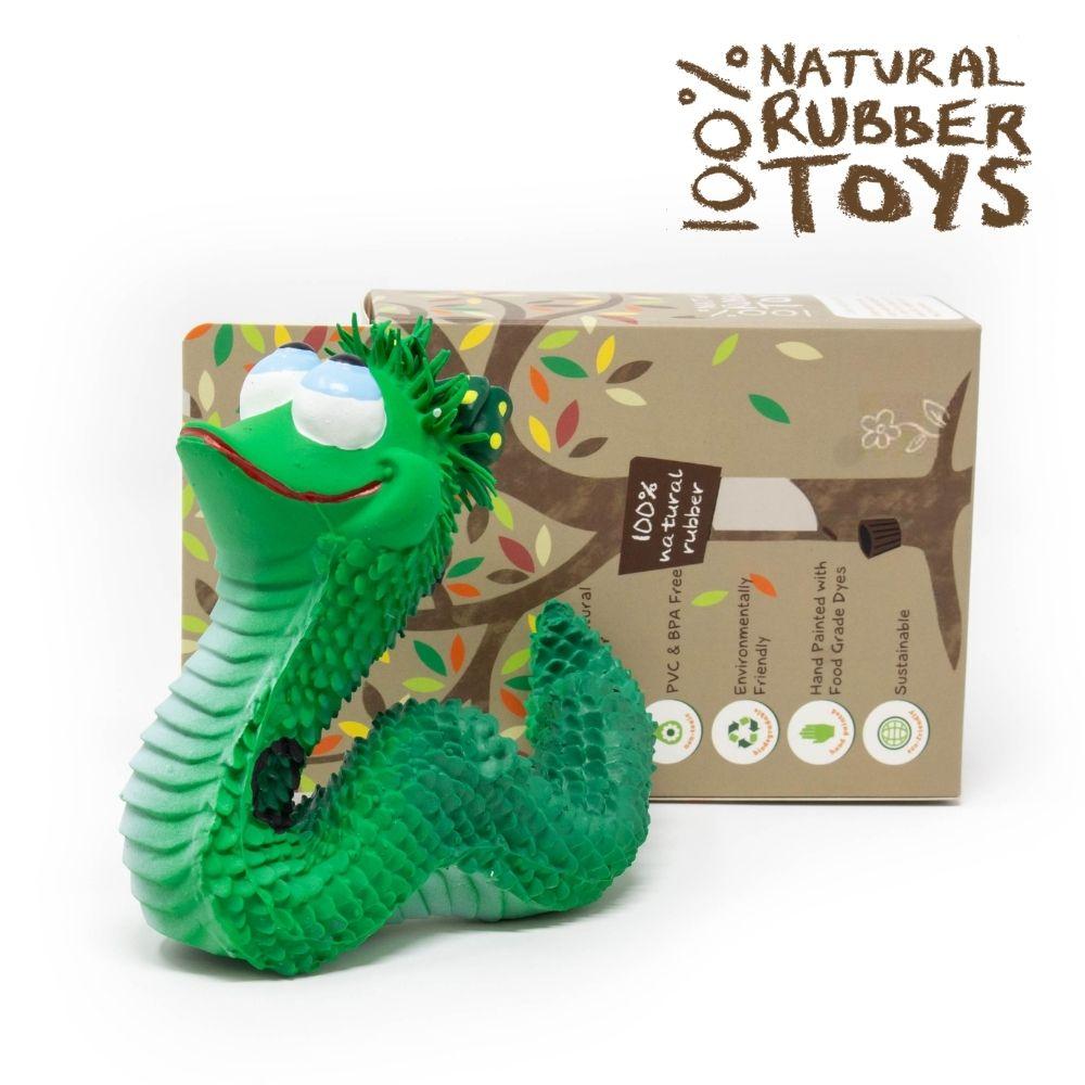 Maggie The Snake Green - Natural rubber Pet Toys