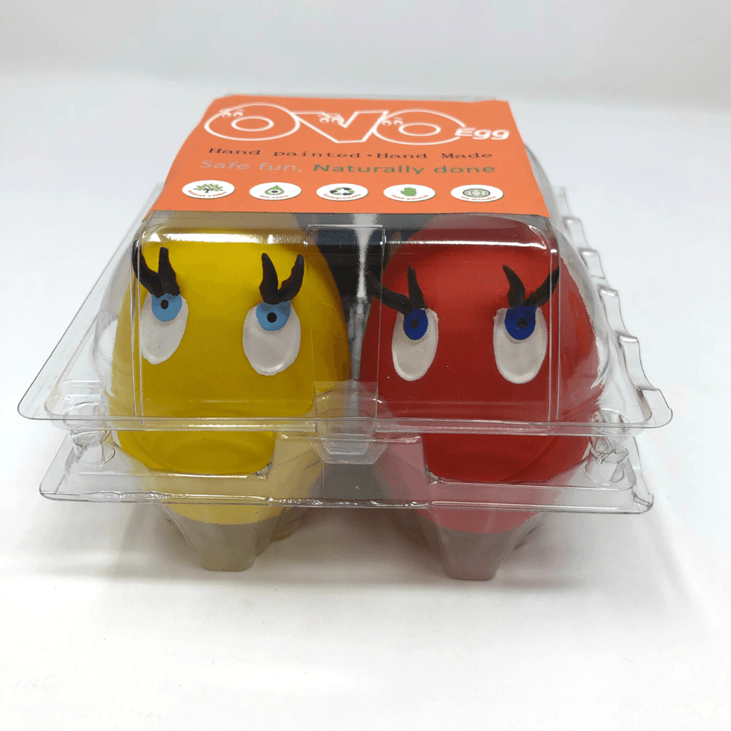 OVO Original Egg set of 4 - Natural rubber Pet Toys
