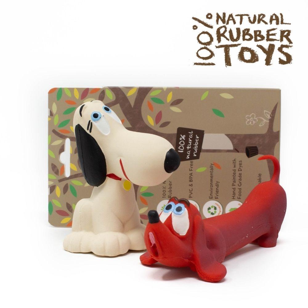 Snoopy and Rudy - Natural rubber Pet Toys